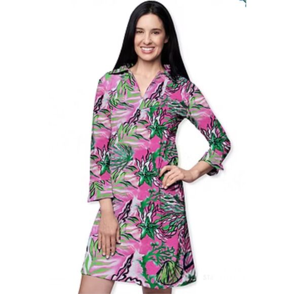Banana Boat NWT size M sun dress long sleeve UPF 50+ cover up - Picture 1 of 9